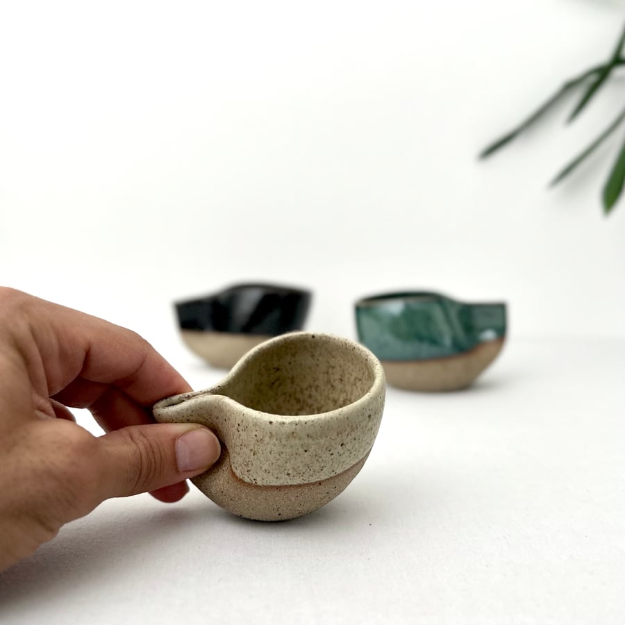 Handmade Pinched Ceramic Coffee Cup – Minimalist Rustic Tea or Coffee Mug