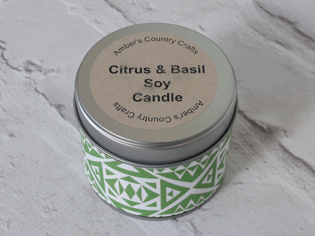 Citrus and Basil Candle