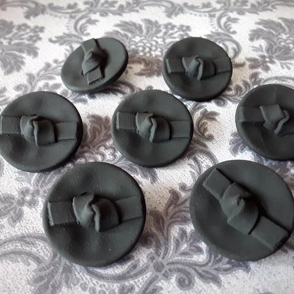 1 & 3 16" 30.5mm 48L Flocked Bow Knot Buttons
