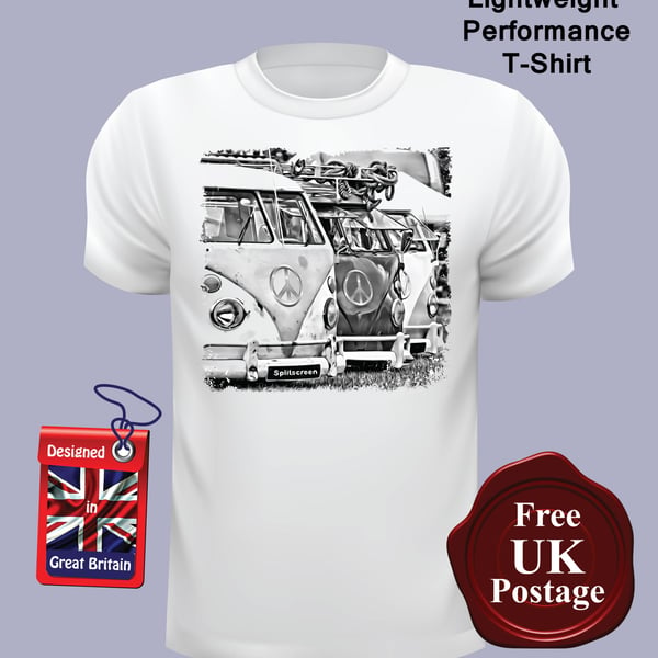 VW Campervan T Shirt, Mens T Shirt, Choose Your Size