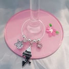 Best Friends Are Like Stars Wine Glass Charms