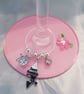 Best Friends Are Like Stars Wine Glass Charms