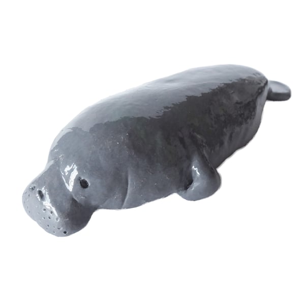 Manatee Ceramic Ornament - Handmade