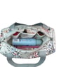 Large wash bag in Liberty cotton, floral toiletries bag with handles and pocket. - Image 3