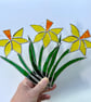Stained Glass Daffodil Suncatcher - Handmade Hanging Window Decoration  - Image 5
