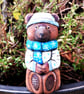 Wynter the Teddy Bear – Hand-Carved Woodland Figurine