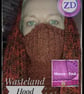 Crocheted Wasteland Hood Distressed Hooded Shawl Style Wrap - PINK PURPLE