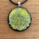 Multi Coloured Fused Glass Pendant
