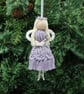 Macrame Christmas Fairy, Angel tree decoration - Image 6