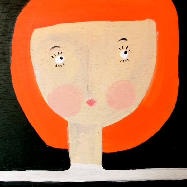 NERDY URMA ORIGINAL PAINTING ON PLYWOOD