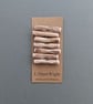 Set of seven driftwood toggle buttons with single hole - Image 3