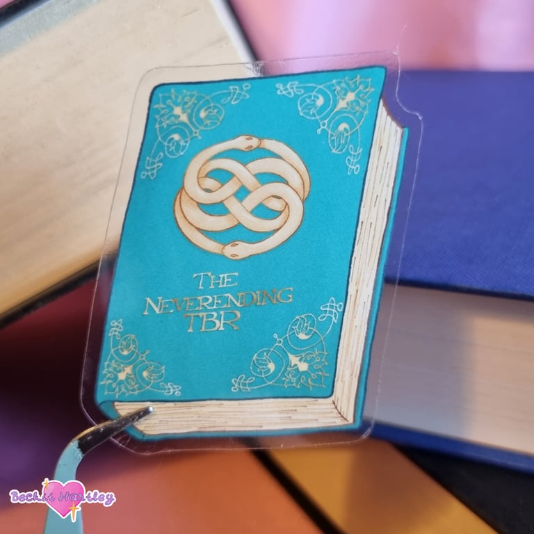 Neverending TBR - Die Cut Clear Stickers - Illustrated Stickers