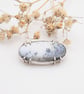 Dendritic opal gemstone necklace, winter jewellery, Christmas gift idea