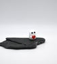 small glass ghost with red heart - Image 3