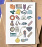 Swimming Alphabet Greetings Card - Image 1
