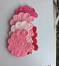 Crochet Chicken Coasters - All Pinks  - Image 2