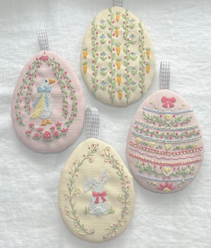 Easter Egg Decorations hand Embroidery Kit