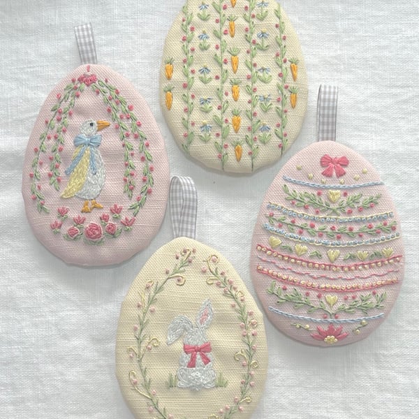 Easter Egg Decorations hand Embroidery Kit