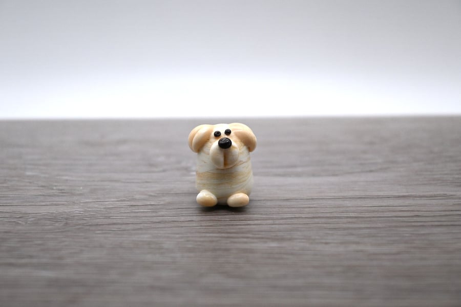 small glass dog keepsake figure