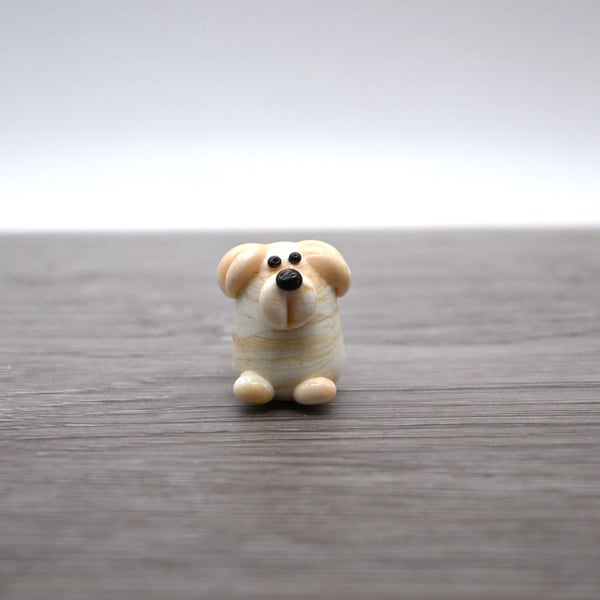 small glass dog keepsake figure