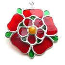 Lancashire Rose Suncatcher Stained Glass 