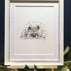 Framed Cockapoo Art Print 