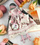 Rowan,  A  Tiny Hand Embroidered Bullfinch Folk Art Doll