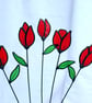Stained glass Tulips handmade flowers - Image 3
