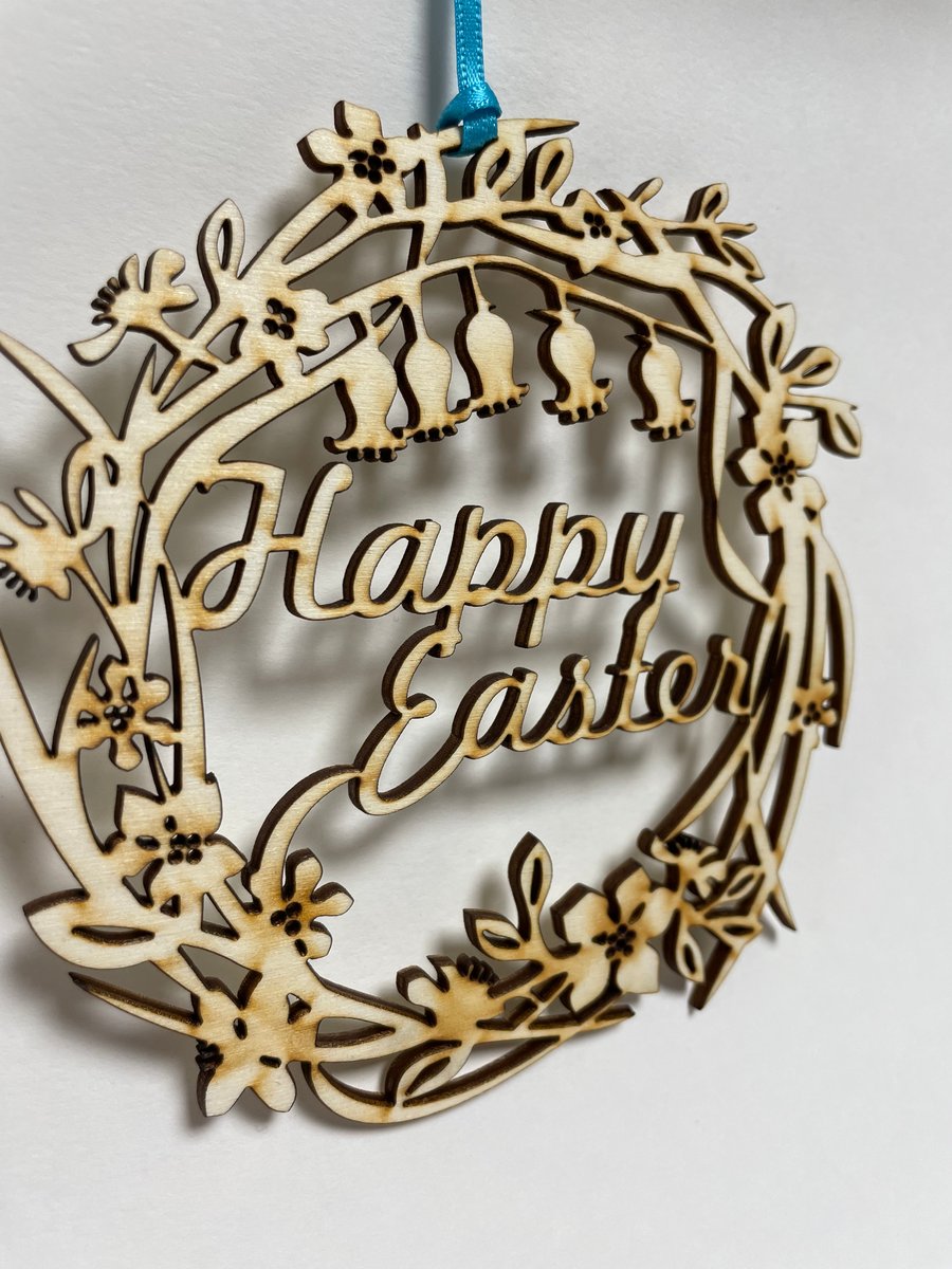 'Happy Easter' wreath (medium)