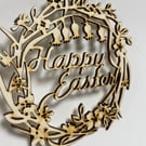 'Happy Easter' wreath (medium)