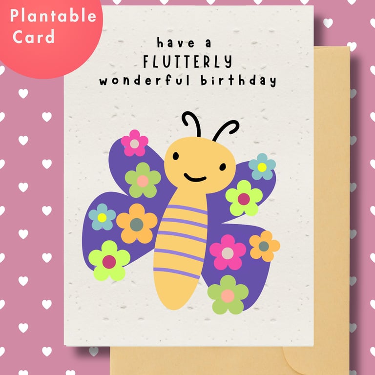 Plantable Children's Birthday Card With Activity Sheet
