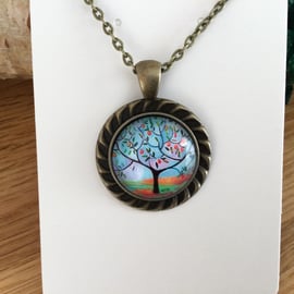 Tree of Life Cabochon Necklace