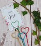 Handmade Stick - in Heart Twist Wire Table Number Holders: Wedding Decor