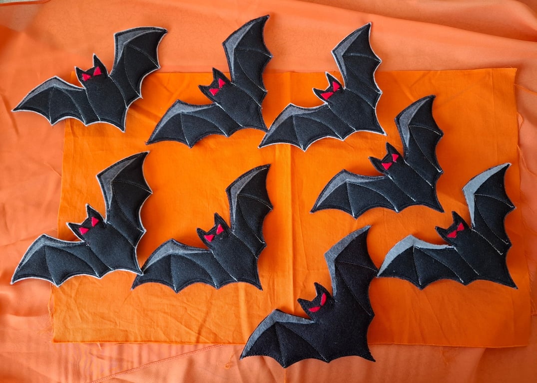 Fun Halloween Bat Hairclips