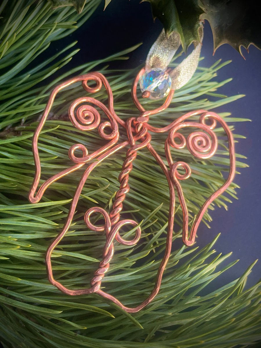 Copper Wire Angel Decoration