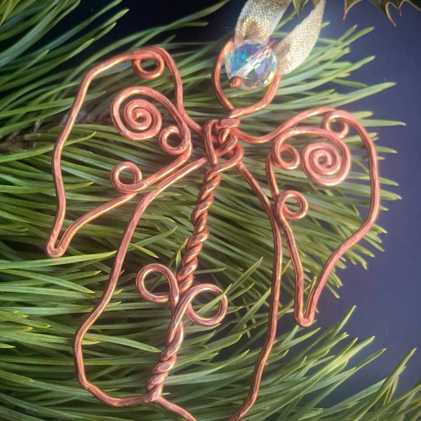 Copper Wire Angel Decoration