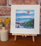 Balloon over Whitby mounted art print
