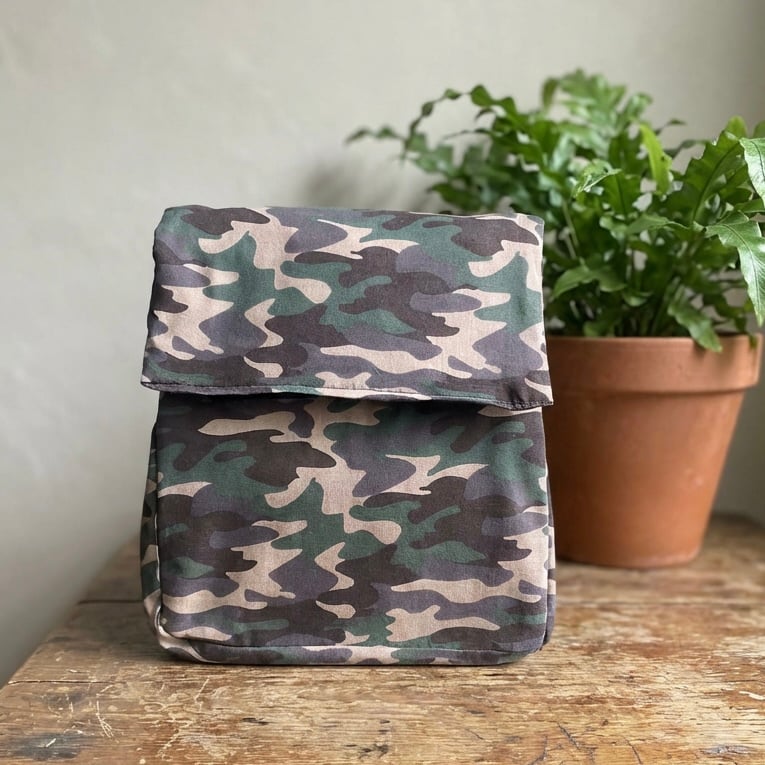 Army Camouflage Handmade Insulated Lunch bag 