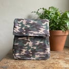 Army Camouflage Handmade Insulated Lunch bag 