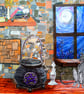 A6 art print blank greetings card: Dreams in the Witch House  - Image 4