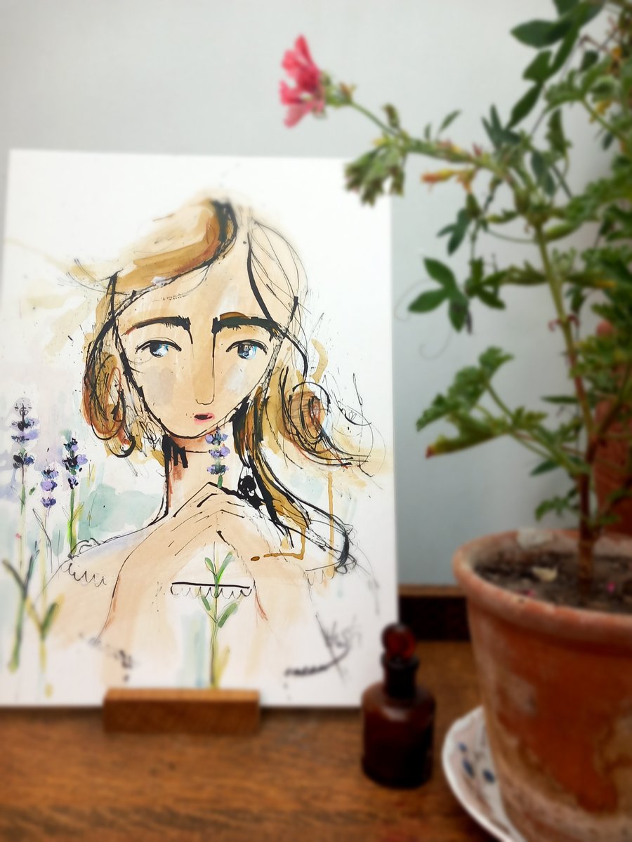 ' Cordelia Day '  smaller original unframed art