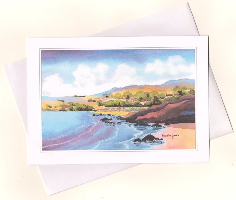 Langland Bay, Gower, Greeting Card, Blank inside, Size A5