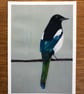 Magpie Art Print - 5x7 inches - Image 2
