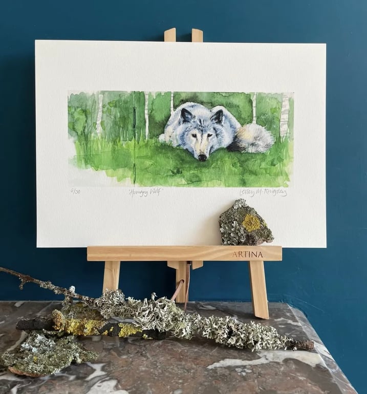 'Hungry Wolf' limited edition giclée print