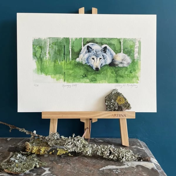 'Hungry Wolf' limited edition giclée print