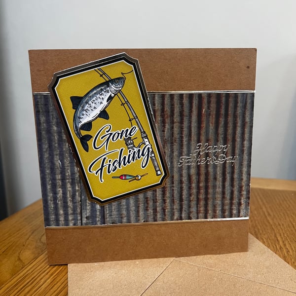 Handmade Fishing Father’s Day card