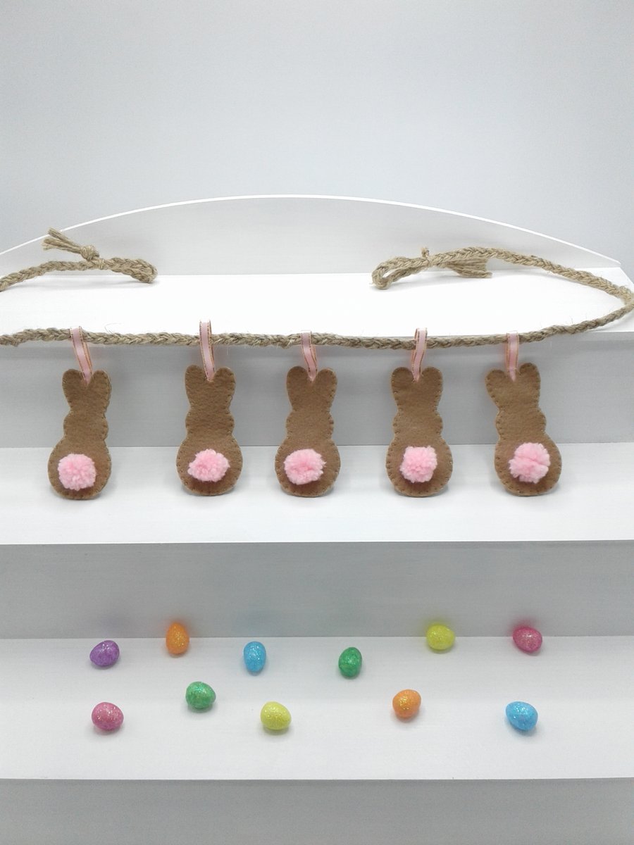 Easter garland. Easter bunting. Easter decoration. Spring garland.