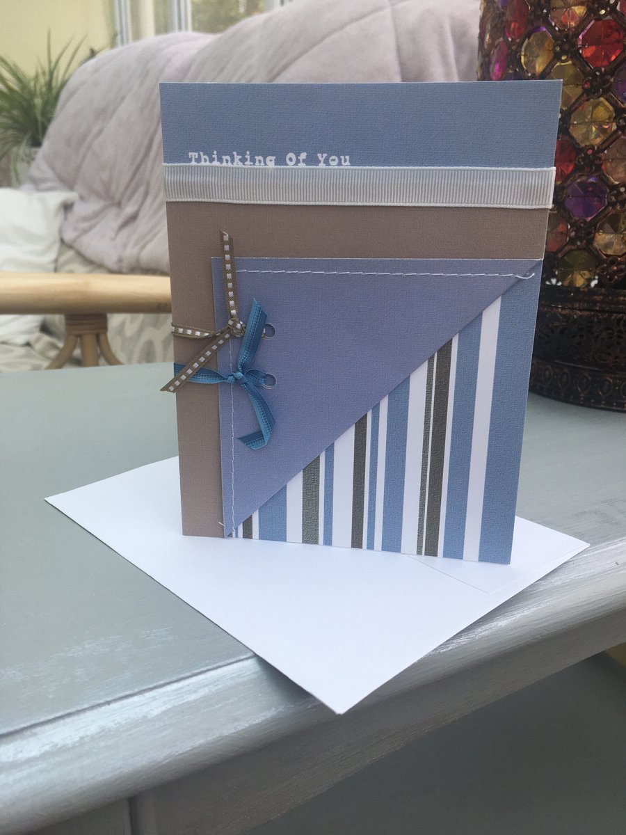 Classic style Thinking of you card.