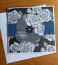 Birthday Card - Monchrome Roses - Have A Fabulous Day - Image 1