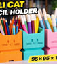 Cali Cat Pencil Holder - 95 - 95 - 115mm